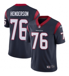 Youth Nike Houston Texans #76 Seantrel Henderson Navy Blue Team Color Vapor Untouchable Limited Player NFL Jersey