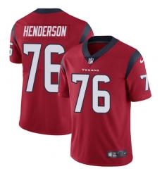 Youth Nike Houston Texans #76 Seantrel Henderson Red Alternate Vapor Untouchable Limited Player NFL Jersey