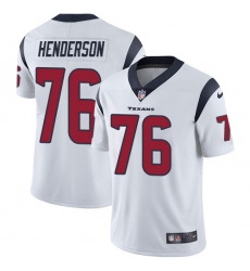 Youth Nike Houston Texans #76 Seantrel Henderson White Vapor Untouchable Limited Player NFL Jersey