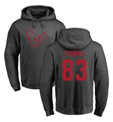 NFL Nike Houston Texans #83 Jordan Thomas Ash One Color Pullover Hoodie