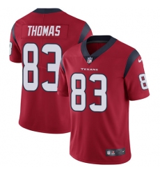 Youth Nike Houston Texans #83 Jordan Thomas Red Alternate Vapor Untouchable Limited Player NFL Jersey
