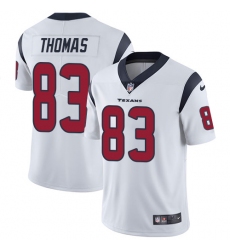 Youth Nike Houston Texans #83 Jordan Thomas White Vapor Untouchable Limited Player NFL Jersey