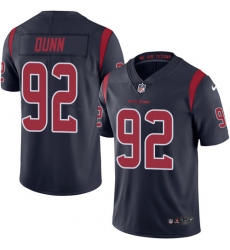 Men's Nike Houston Texans #92 Brandon Dunn Limited Navy Blue Rush Vapor Untouchable NFL Jersey