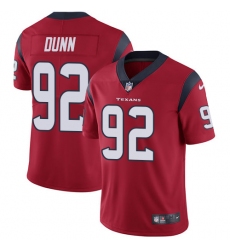 Men's Nike Houston Texans #92 Brandon Dunn Red Alternate Vapor Untouchable Limited Player NFL Jersey