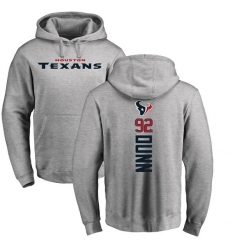 NFL Nike Houston Texans #92 Brandon Dunn Ash Backer Pullover Hoodie