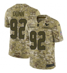 Youth Nike Houston Texans #92 Brandon Dunn Limited Camo 2018 Salute to Service NFL Jersey