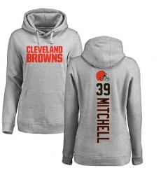 NFL Women's Nike Cleveland Browns #39 Terrance Mitchell Ash Pullover Hoodie