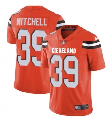 Youth Nike Cleveland Browns #39 Terrance Mitchell Orange Alternate Vapor Untouchable Limited Player NFL Jersey
