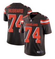 Youth Nike Cleveland Browns #74 Chris Hubbard Brown Team Color Vapor Untouchable Limited Player NFL Jersey