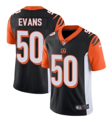 Men's Nike Cincinnati Bengals #50 Jordan Evans Black Team Color Vapor Untouchable Limited Player NFL Jersey