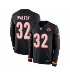 Men's Nike Cincinnati Bengals #50 Jordan Evans Limited Black Therma Long Sleeve NFL Jersey