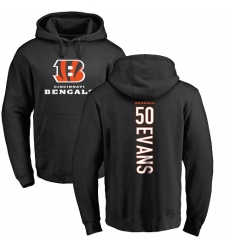 NFL Nike Cincinnati Bengals #50 Jordan Evans Black Backer Pullover Hoodie