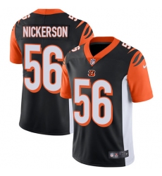 Men's Nike Cincinnati Bengals #56 Hardy Nickerson Black Team Color Vapor Untouchable Limited Player NFL Jersey