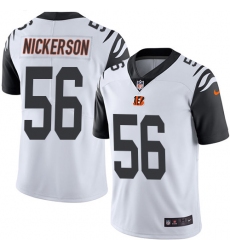 Men's Nike Cincinnati Bengals #56 Hardy Nickerson Limited White Rush Vapor Untouchable NFL Jersey