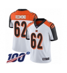 Men's Cincinnati Bengals #62 Alex Redmond White Vapor Untouchable Limited Player 100th Season Football Jersey