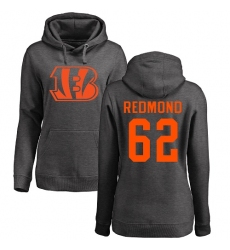 NFL Women's Nike Cincinnati Bengals #62 Alex Redmond Ash One Color Pullover Hoodie
