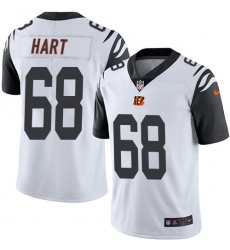 Men's Nike Cincinnati Bengals #68 Bobby Hart Limited White Rush Vapor Untouchable NFL Jersey