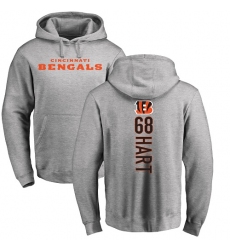 NFL Nike Cincinnati Bengals #68 Bobby Hart Ash Backer Pullover Hoodie