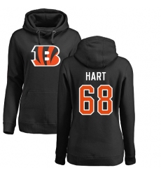 NFL Women's Nike Cincinnati Bengals #68 Bobby Hart Black Name & Number Logo Pullover Hoodie