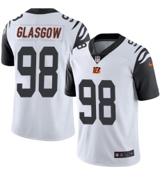 Men's Nike Cincinnati Bengals #98 Ryan Glasgow Limited White Rush Vapor Untouchable NFL Jersey