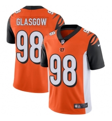 Men's Nike Cincinnati Bengals #98 Ryan Glasgow Orange Alternate Vapor Untouchable Limited Player NFL Jersey