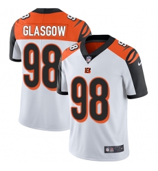 Men's Nike Cincinnati Bengals #98 Ryan Glasgow White Vapor Untouchable Limited Player NFL Jersey