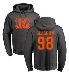 NFL Nike Cincinnati Bengals #98 Ryan Glasgow Ash One Color Pullover Hoodie