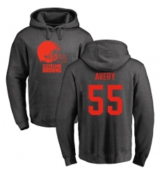 NFL Nike Cleveland Browns #55 Genard Avery Ash One Color Pullover Hoodie