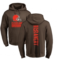 NFL Nike Cleveland Browns #55 Genard Avery Brown Backer Pullover Hoodie
