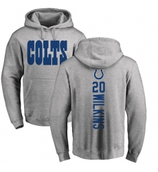 NFL Nike Indianapolis Colts #20 Jordan Wilkins Ash Backer Pullover Hoodie