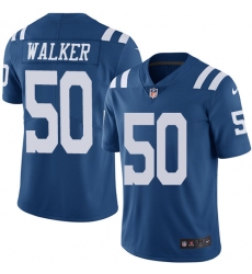 Men's Nike Indianapolis Colts #50 Anthony Walker Limited Royal Blue Rush Vapor Untouchable NFL Jersey