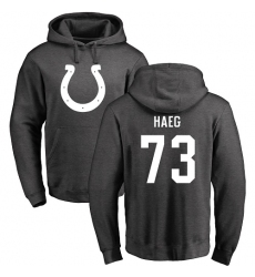 NFL Nike Indianapolis Colts #73 Joe Haeg Ash One Color Pullover Hoodie