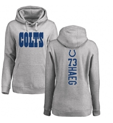 NFL Women's Nike Indianapolis Colts #73 Joe Haeg Ash Backer Pullover Hoodie