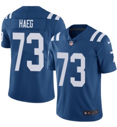 Youth Nike Indianapolis Colts #73 Joe Haeg Royal Blue Team Color Vapor Untouchable Limited Player NFL Jersey