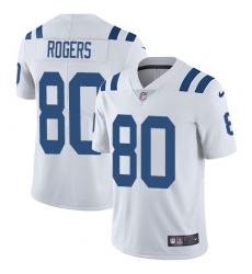 Men's Nike Indianapolis Colts #80 Chester Rogers White Vapor Untouchable Limited Player NFL Jersey