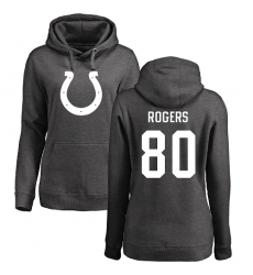 NFL Women's Nike Indianapolis Colts #80 Chester Rogers Ash One Color Pullover Hoodie