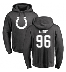 NFL Nike Indianapolis Colts #96 Denico Autry Ash One Color Pullover Hoodie
