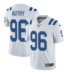 Youth Nike Indianapolis Colts #96 Denico Autry White Vapor Untouchable Limited Player NFL Jersey