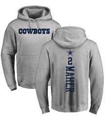 NFL Nike Dallas Cowboys #2 Brett Maher Ash Backer Pullover Hoodie