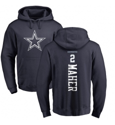 NFL Nike Dallas Cowboys #2 Brett Maher Navy Blue Backer Pullover Hoodie