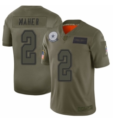 Youth Dallas Cowboys #2 Brett Maher Limited Camo 2019 Salute to Service Football Jersey