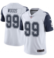 Men's Nike Dallas Cowboys #99 Antwaun Woods Limited White Rush Vapor Untouchable NFL Jersey