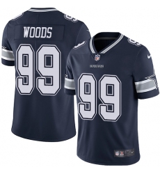 Youth Nike Dallas Cowboys #99 Antwaun Woods Navy Blue Team Color Vapor Untouchable Limited Player NFL Jersey
