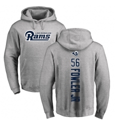NFL Nike Los Angeles Rams #56 Dante Fowler Jr Ash Backer Pullover Hoodie
