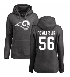 NFL Women's Nike Los Angeles Rams #56 Dante Fowler Jr Ash One Color Pullover Hoodie
