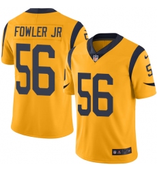 Youth Nike Los Angeles Rams #56 Dante Fowler Jr Limited Gold Rush Vapor Untouchable NFL Jersey