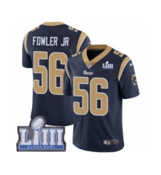 Youth Nike Los Angeles Rams #56 Dante Fowler Jr Navy Blue Team Color Vapor Untouchable Limited Player Super Bowl LIII Bound NFL Jersey