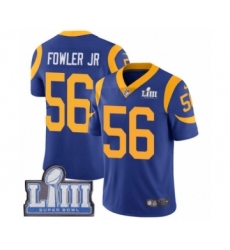 Youth Nike Los Angeles Rams #56 Dante Fowler Jr Royal Blue Alternate Vapor Untouchable Limited Player Super Bowl LIII Bound NFL Jersey