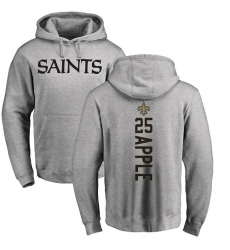 NFL Nike New Orleans Saints #25 Eli Apple Ash Backer Pullover Hoodie