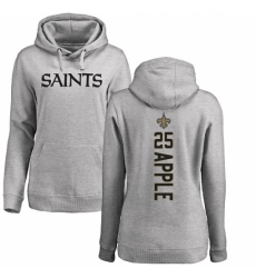 NFL Women's Nike New Orleans Saints #25 Eli Apple Ash Backer Pullover Hoodie
